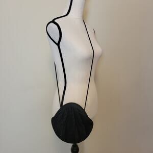 Vintage Black Evening Formal Cocktail Small Crossbody Handbag Unbranded